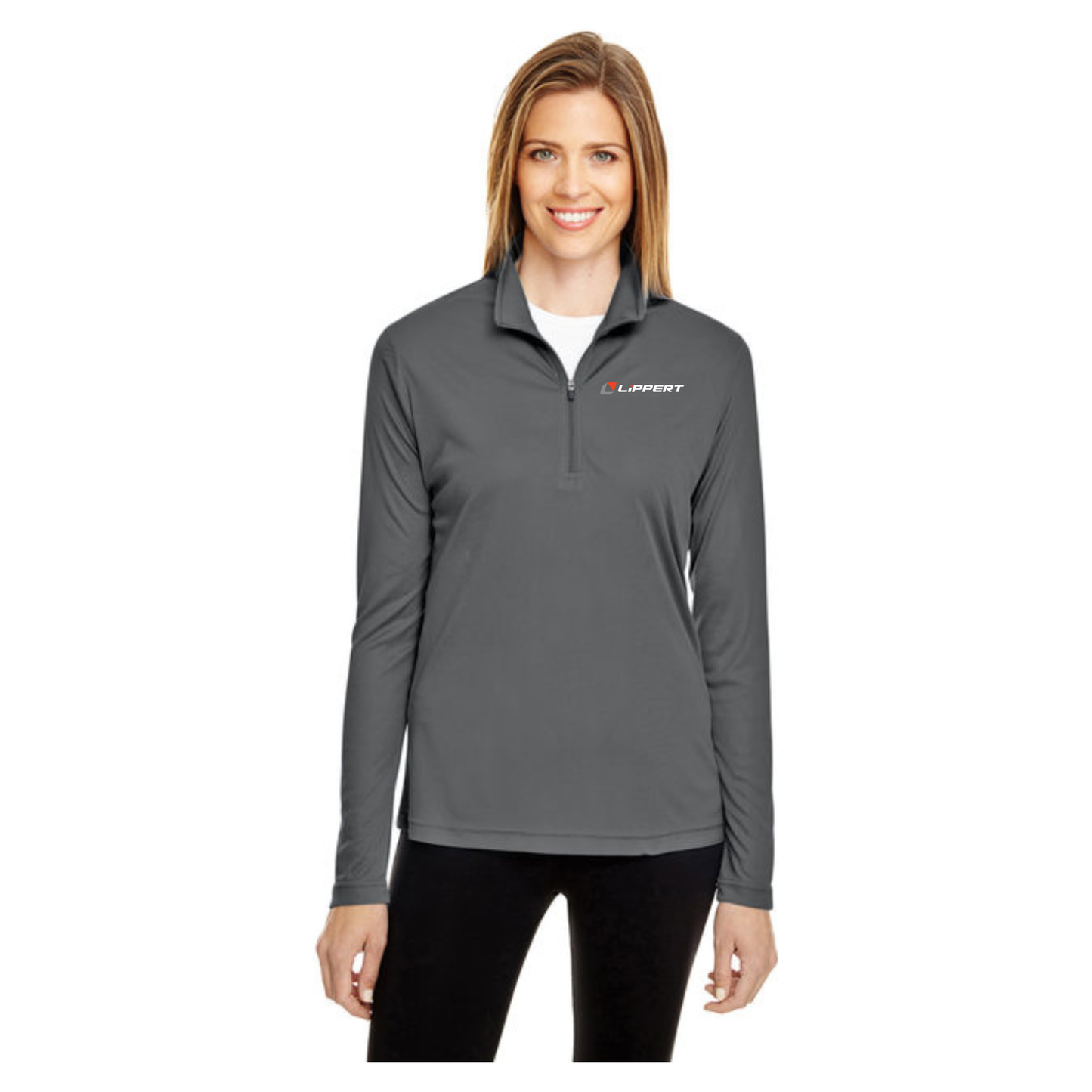 Ladies Team 1/4 Zip - Graphite