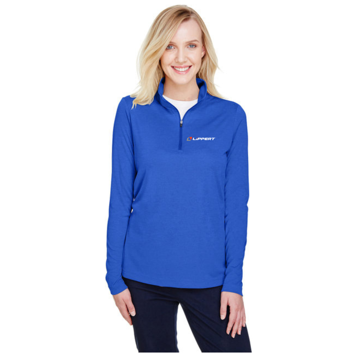 Ladies Team 1/4 Zip - Sport Royal Heather