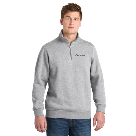 1/4 Zip Sweatshirt - Ash Grey