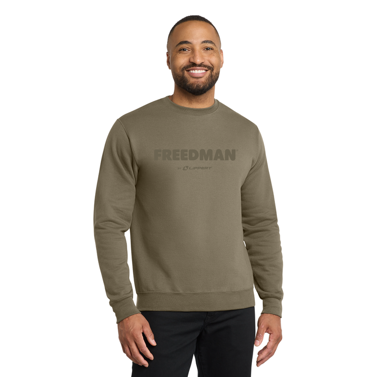Freedman Port & Co™ Core Fleece Crewneck Sweatshirt - Coyote Brown