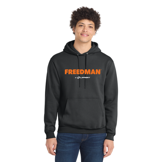 Freedman Port & Co™ Core Fleece Pullover Hooded Sweatshirt - Coal Grey