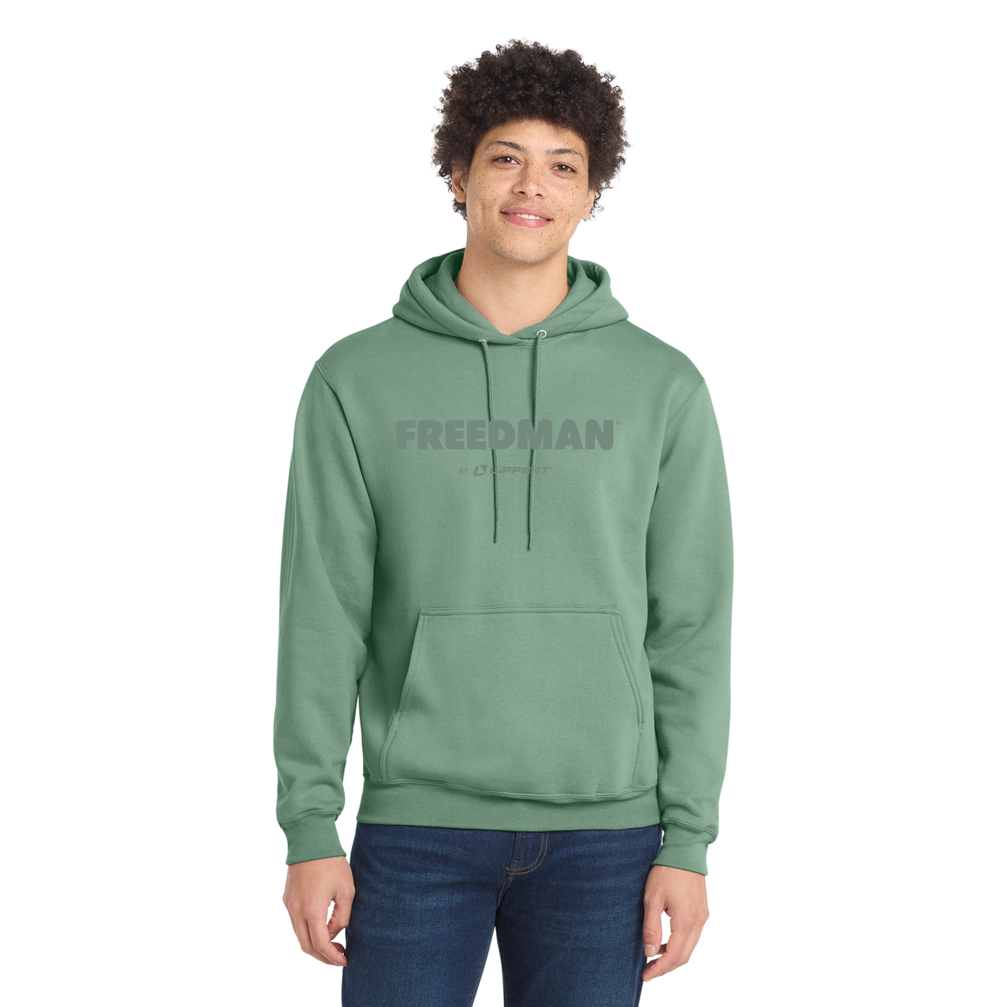 Freedman Port & Co™ Core Fleece Pullover Hooded Sweatshirt - Laurel Green