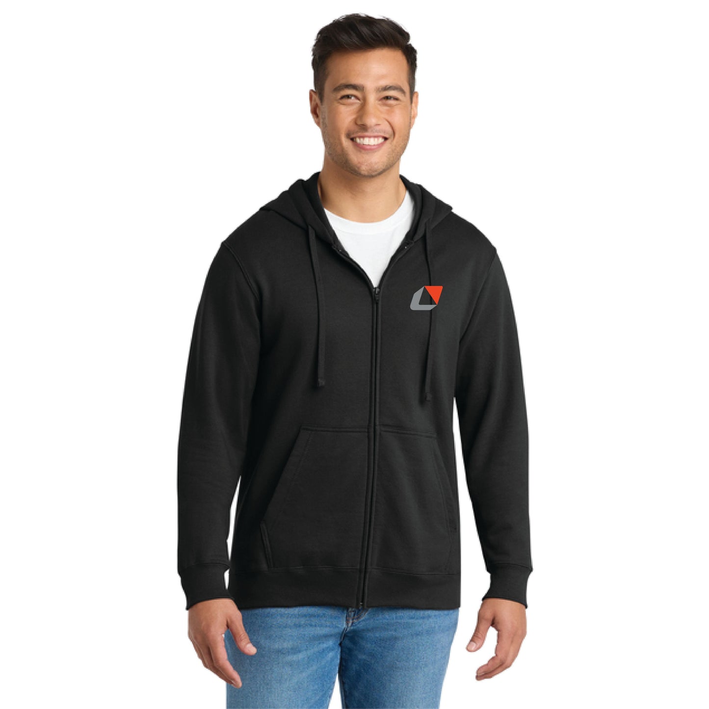 Full Zip Hoodie - Icon Logo - Black
