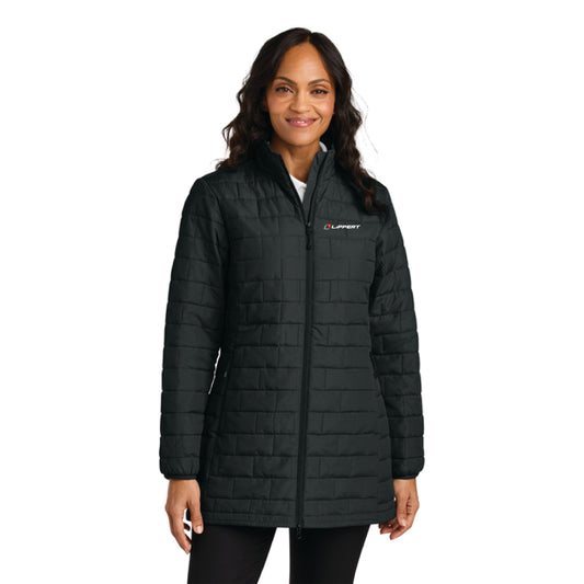 Ladies Puffy Mid Length Jacket