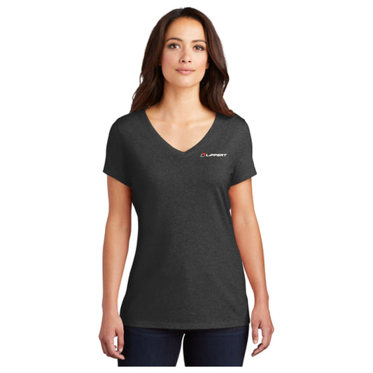 **CLEARANCE**Ladies Softstyle V-Neck T-Shirt - Heathered Black
