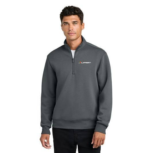 Men's Soft 1/4 Zip - Storm Grey - Lippert Full Color Logo