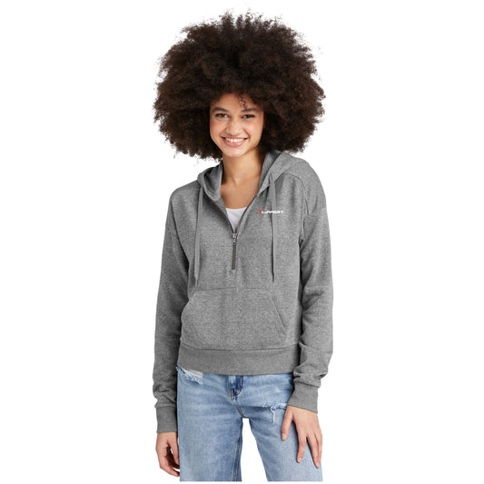 Ladies - Perfect Tri® Fleece 1/2-Zip Pullover (Heathered Charcoal)