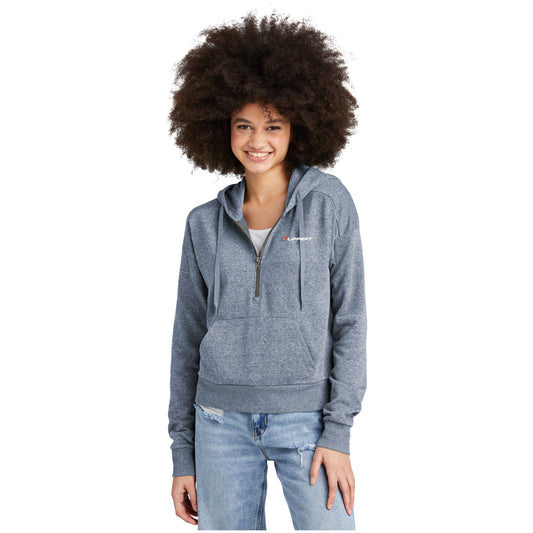 Ladies - Perfect Tri® Fleece 1/2-Zip Pullover (Navy Frost)