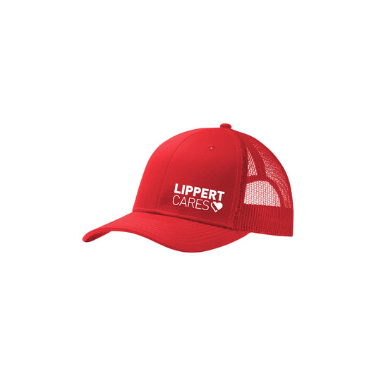 Hat - Red Trucker Hat (Lippert Cares)