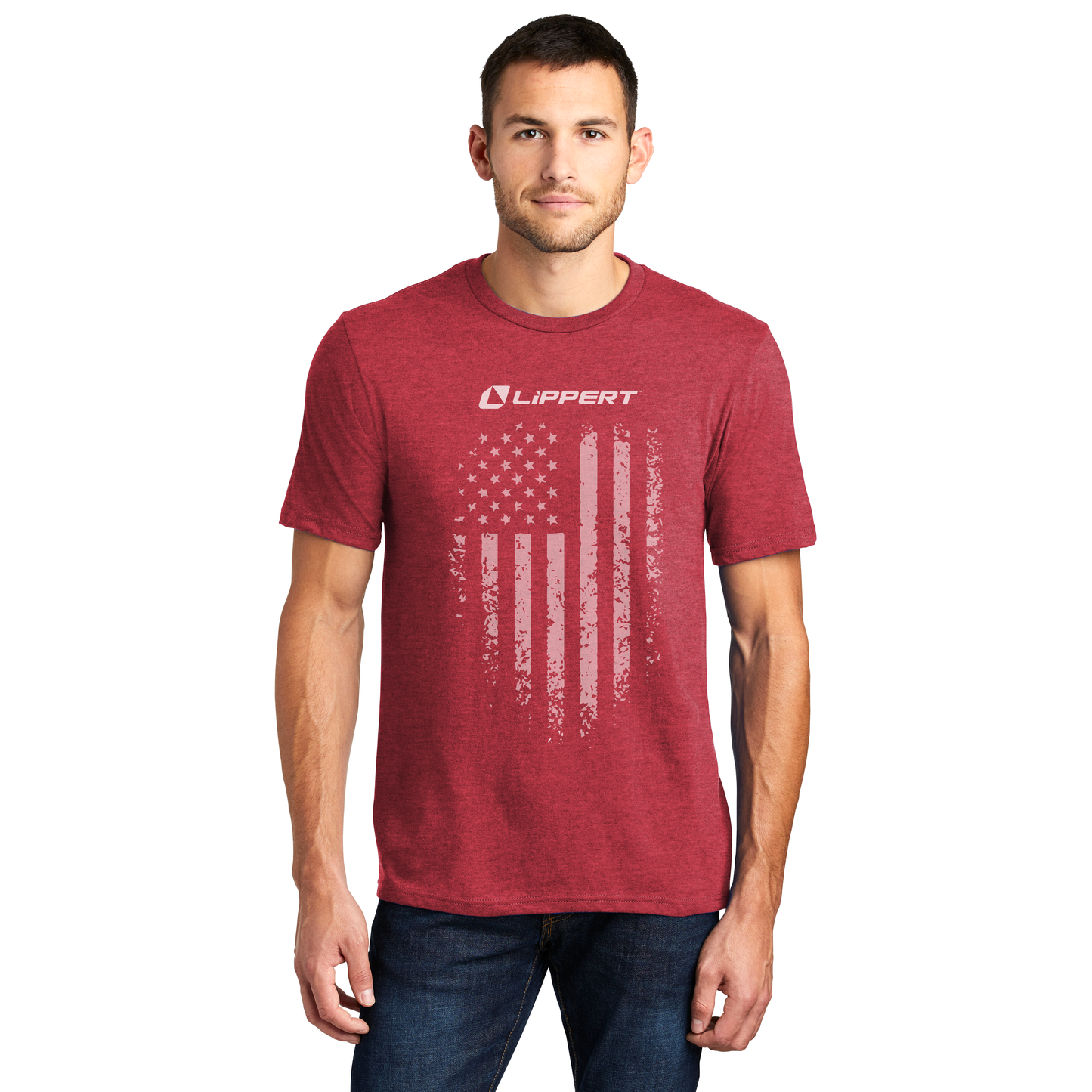T-Shirt - Soft Style Red American Flag T-Shirt