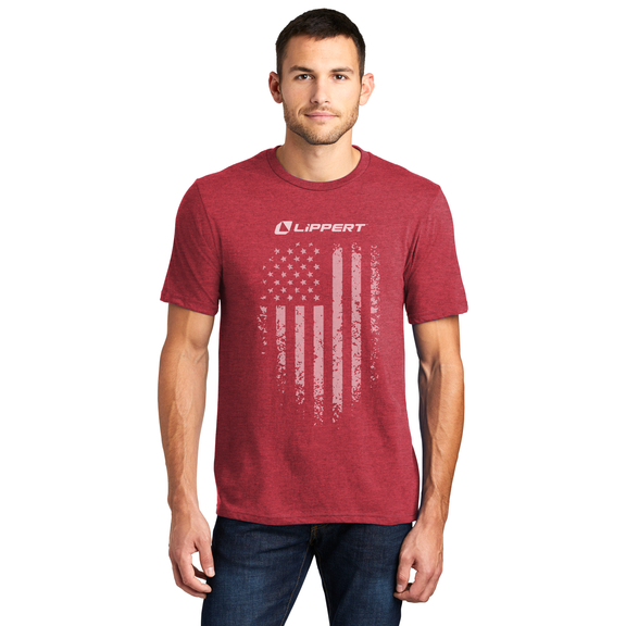 T-Shirt - Soft Style Red American Flag T-Shirt – Lippert Swag